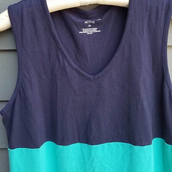 Liz Claiborne Active Color Block Cotton Blend Shift Dress Size Medium - Picture 4 of 6